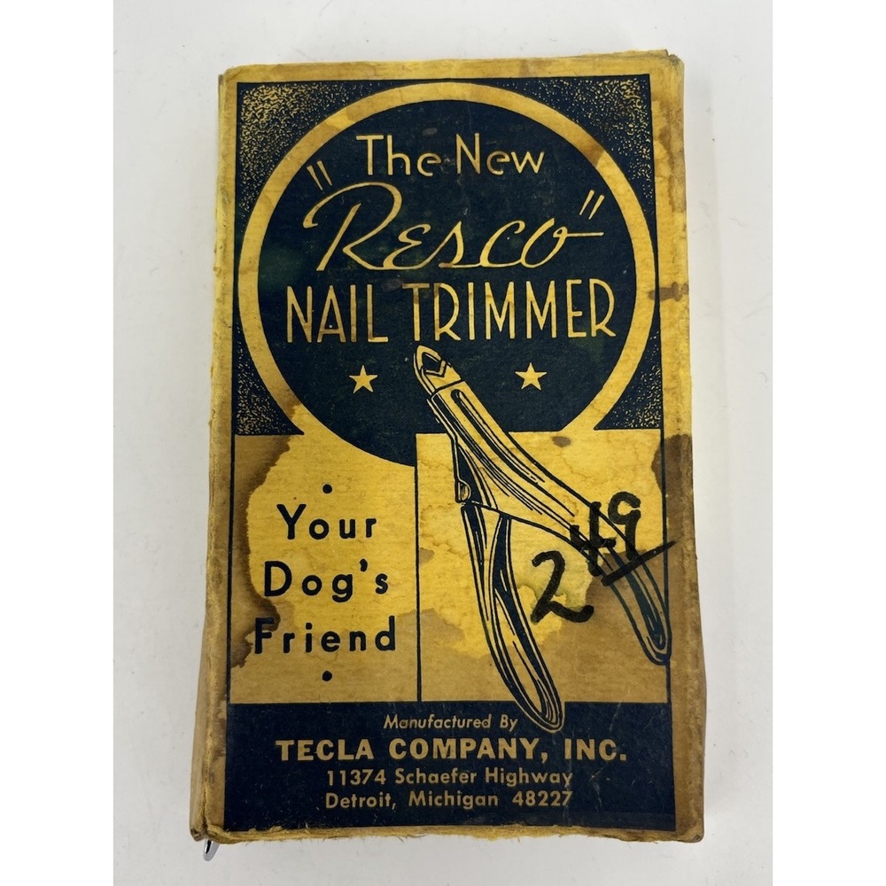 Vintage Resco Nail Trimmer Clipper Your Dog's Friend USA Made by Tecla